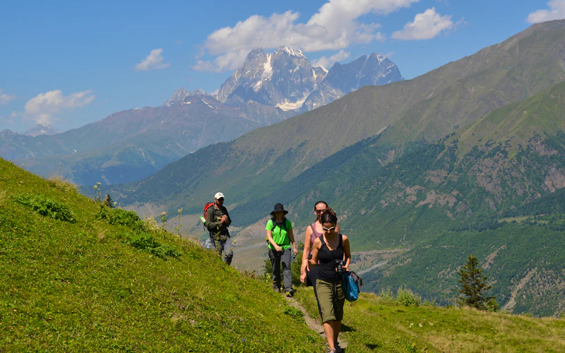 Hiking in the Georgian Caucasus Mountains