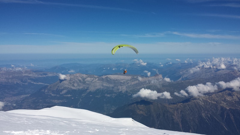 A Paralpinism Experience: Paragliding from Mont Blanc, the Highest Summit in the Alps
