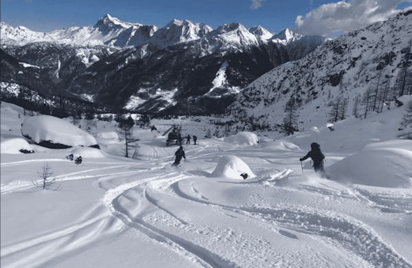 Europe / Mont Blanc  Heliskiing in the Alps