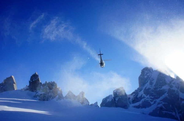 heliskiing in Mont Blanc