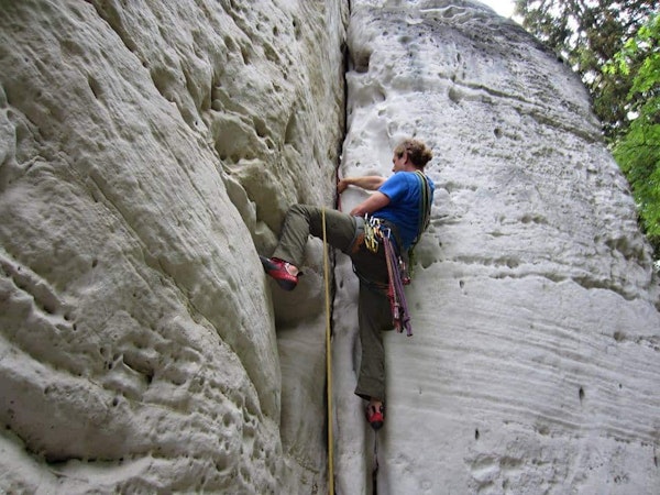 Sandstone climbing in Czechia