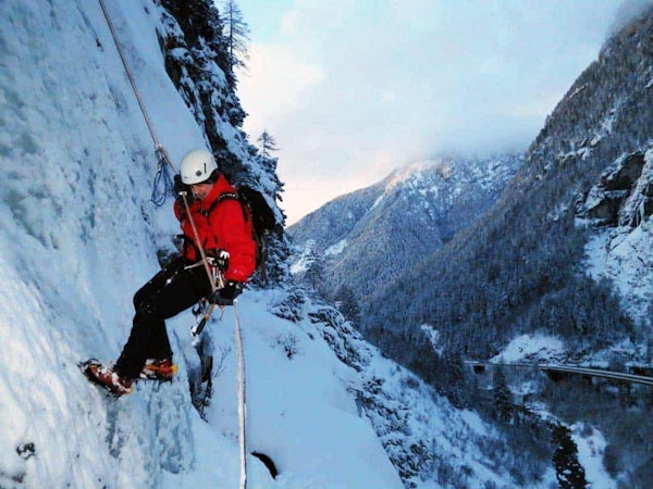 Winter alpine climbing in Slovenia