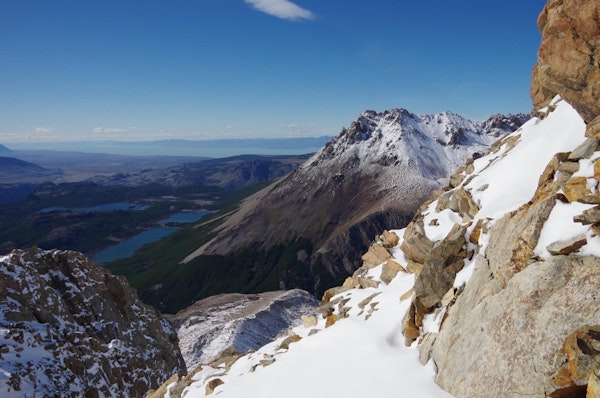 Views during Cerro Madsen ascent