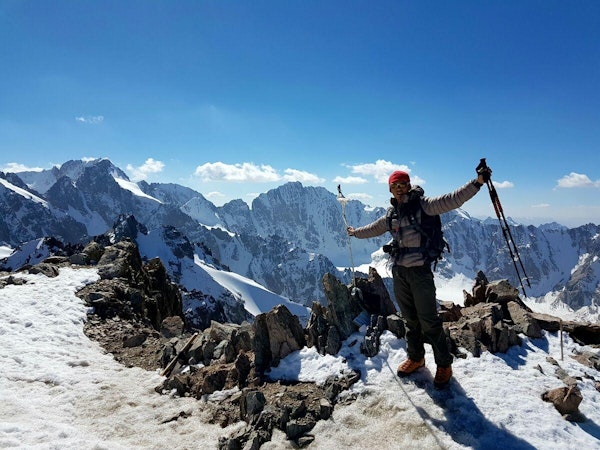 Climber in Kyrgyzstan