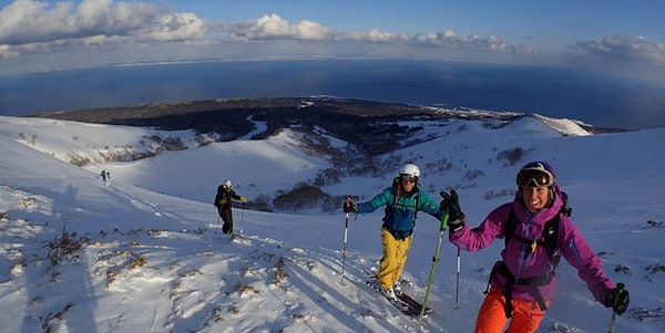 Ski touring in Rishiri with a guide