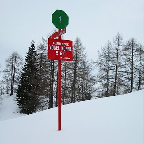 Hut to hut ski tour in Slovenia
