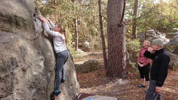 Fontainebleau climb