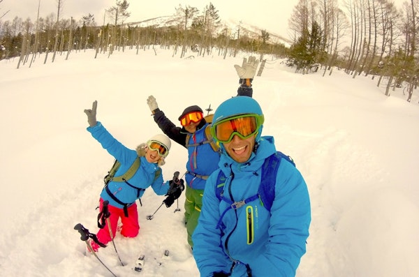 Powder skiing in Hokkaido with Daisuke