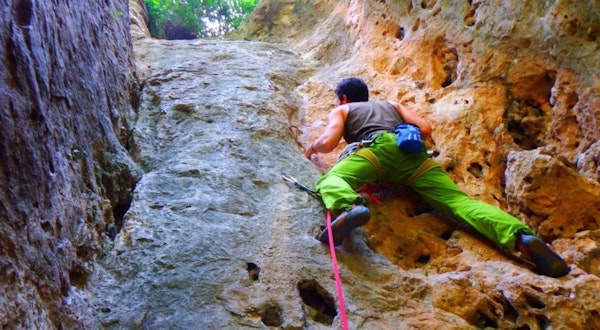 Rock climbing in Spain with Carlos