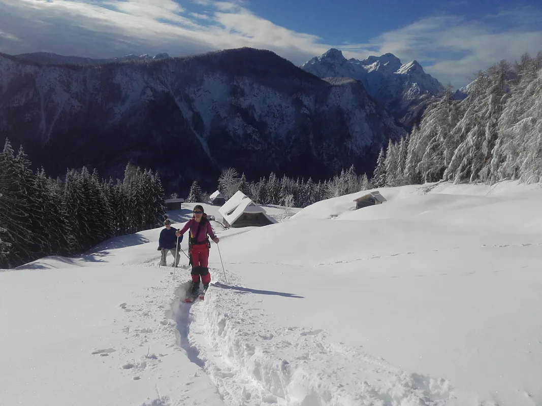 ski touring course in Slovenia