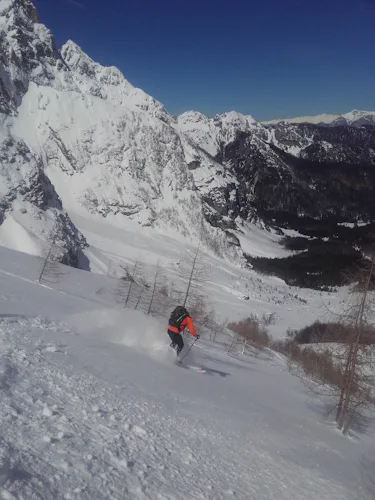 ski touring course in Slovenia