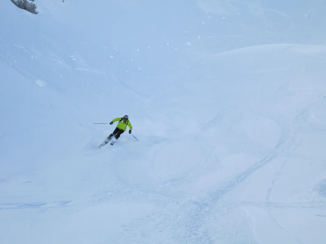 Freeride skiing in Kanin - Sella Nevea