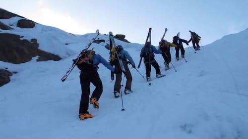 Lanin Volcano 2-day ski touring program with a guide