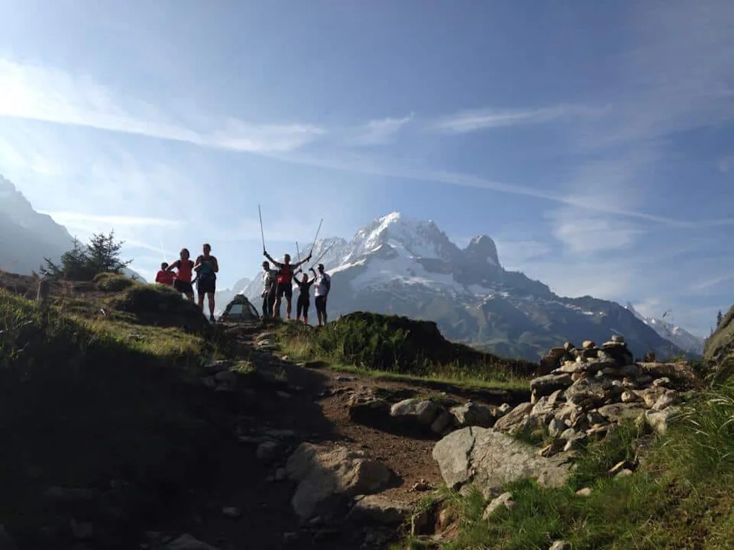 Trail running race training from Chamonix to Courmayeur | France