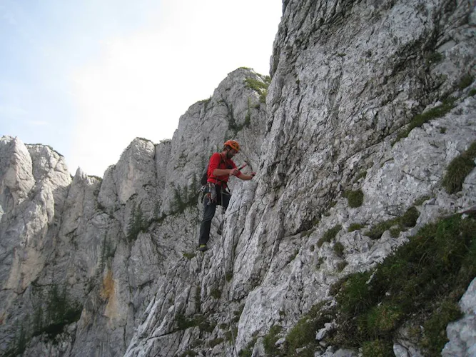 Climbing around Mt Triglav in Slovenia