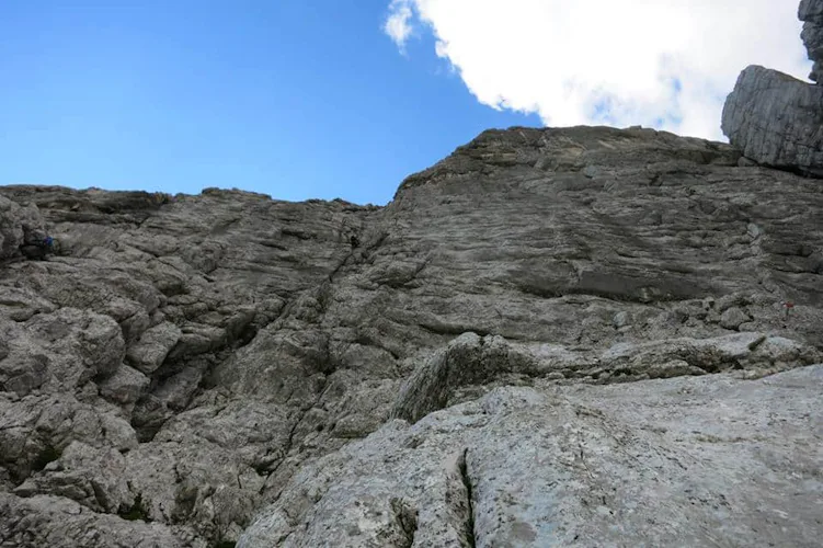 Climbing around Mt Triglav in Slovenia