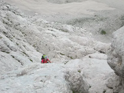 Climbing around Mt Triglav in Slovenia