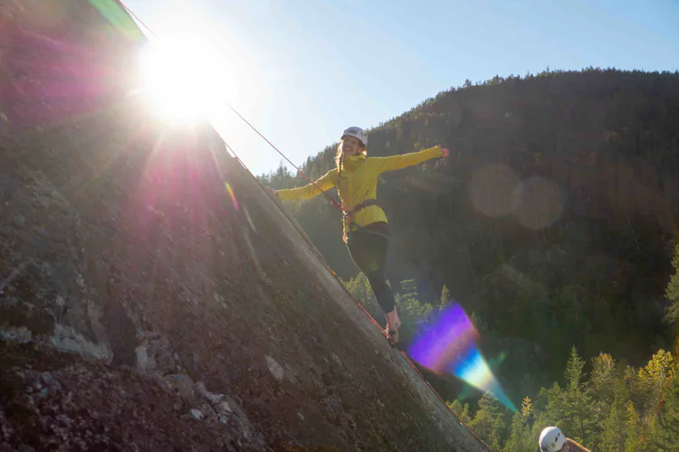 Star Chek Multi-Pitch Climb in Squamish, BC