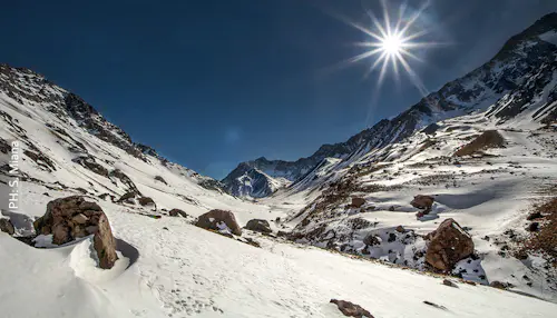 2-day 4000m summit climb in the Andes, near Mendoza