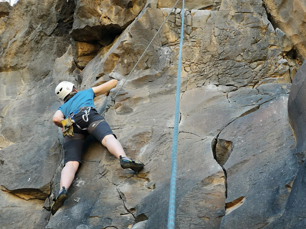 Rock climbing in Tenerife