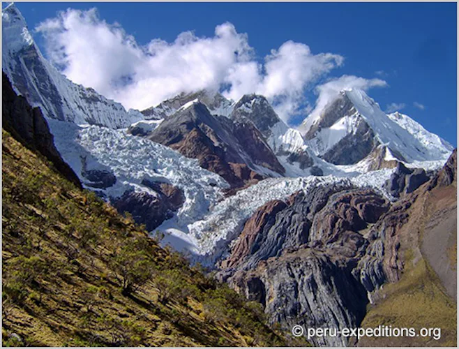 Huayhuash Trek, Diablo Mudo (5,350m) and Tocllaraju (6,034m) in 22 days, Peru 2