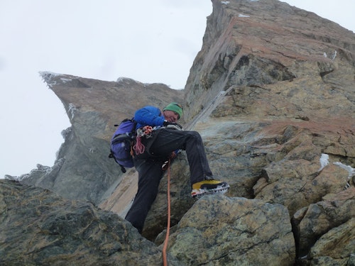 2-day ascent to Castor and Pollux near Zermatt, SW ridge