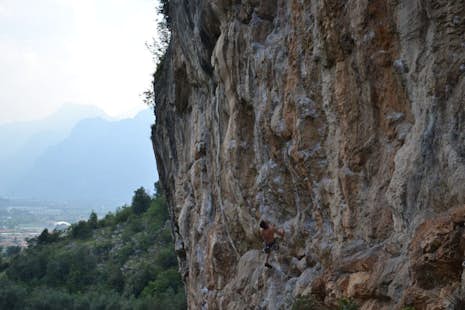 Guided multi-pitch climbing around Arco, Sarca Valley