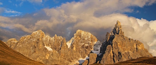 Trekking the Dolomites range in Italy