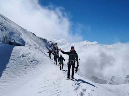 8 summits mountaineering tour in Gran Paradiso and Monte Rosa
