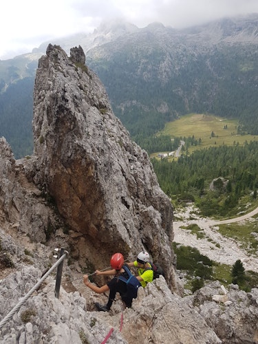 Guided Degli Alpini via ferrata in the Dolomites