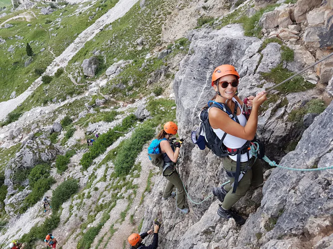 Guided via ferrata Degli Alpini al Col dei Bos