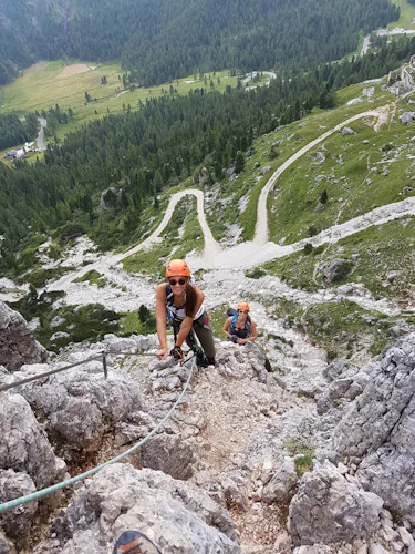 Guided via ferrata Degli Alpini al Col dei Bos