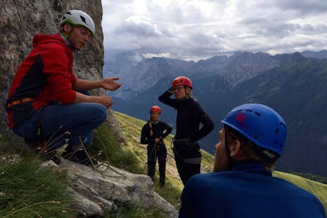Val Di Fassa rock climbing day tours in the Dolomites