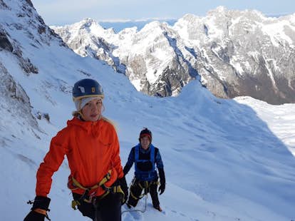 Ascension hivernale du Mont Triglav avec un guide