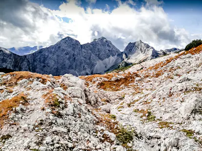 Climbing Triglav from Blato Meadow