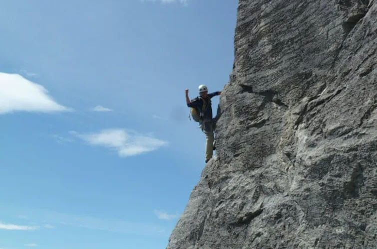 Rock climbing in Banff