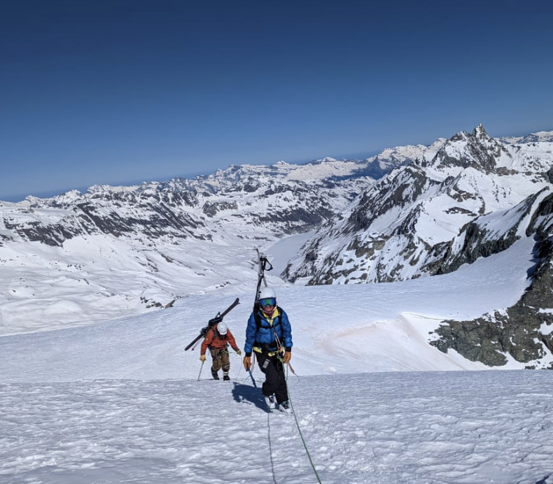 Happy Haute Route Ski Touring in the Alps