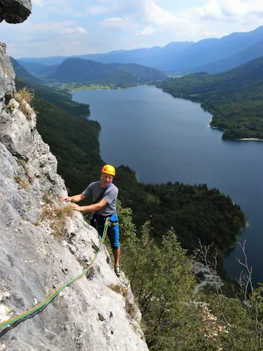 Sport Climbing around Lake Bled in Slovenia