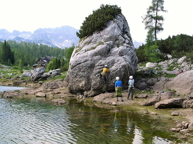 Sport Climbing around Lake Bled in Slovenia