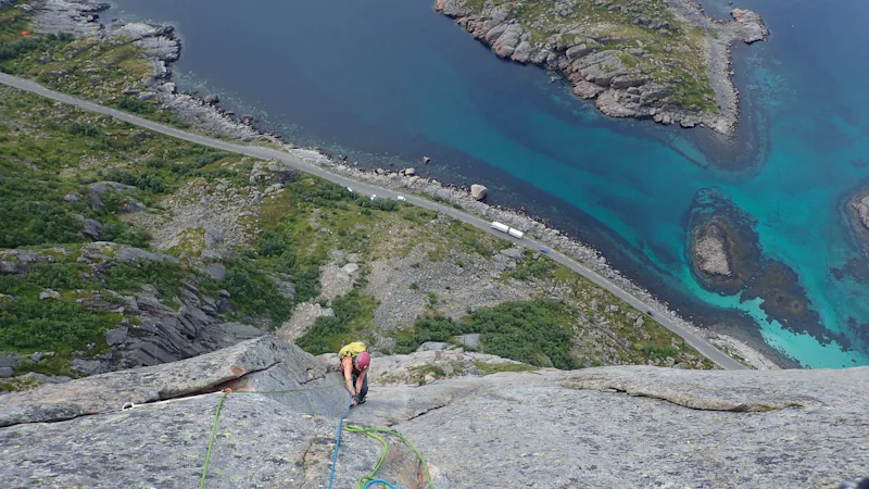 rock climbing Lofoten