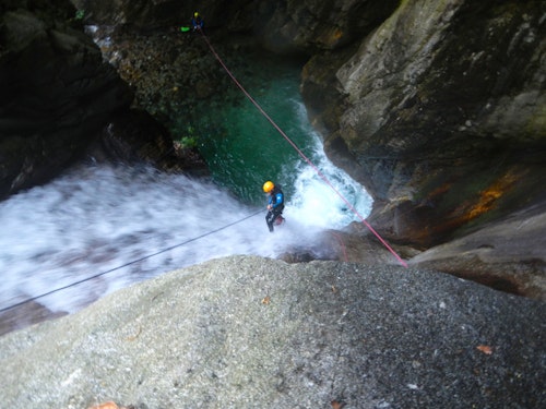 Canyoning in the Julian Alps, Italy