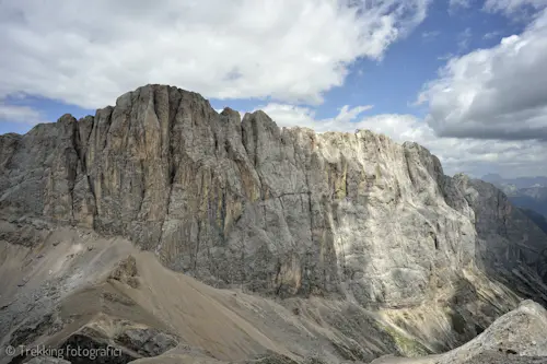 Hiking on Marmolada, the Queen of the Dolomites