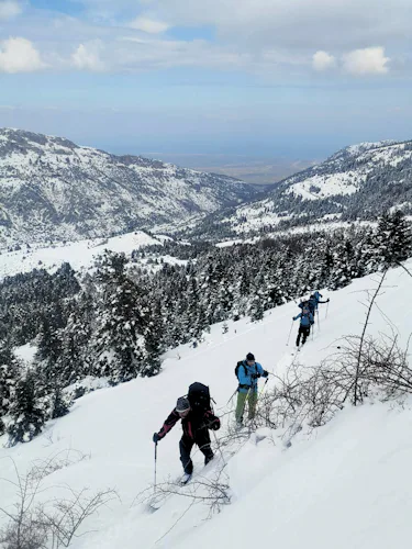 Ski Touring on Mt Olympus and on the Pindus Massif