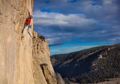 Rock climbing in Lander, WY with a local guide (Full day)