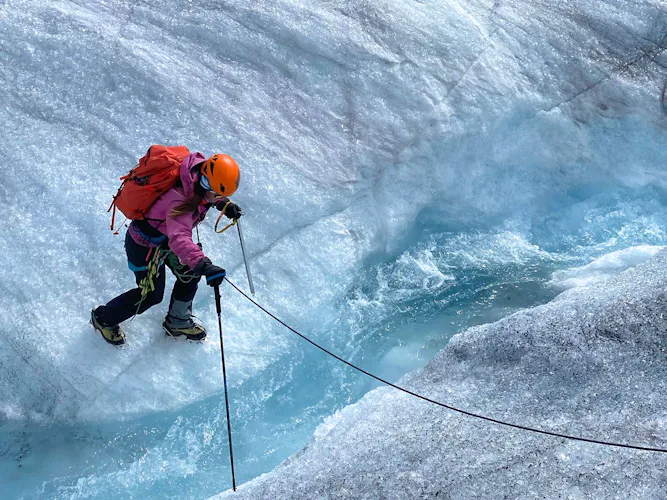 Climbing Mount Athabasca