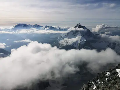 Ascend Dent Blanche in Val d’Hérens, Switzerland