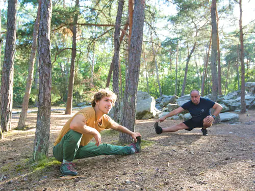 Búlder y Yoga en Fontainebleau