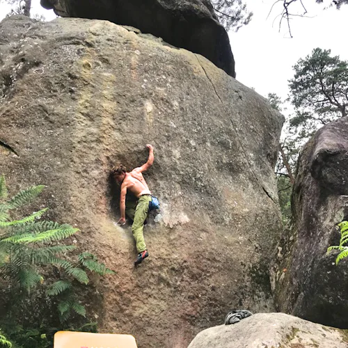 Rock climb Fontainebleau