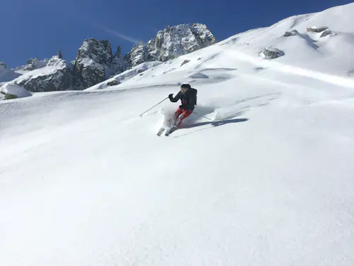 Skiing Tour in Bedretto Valley, Switzerland