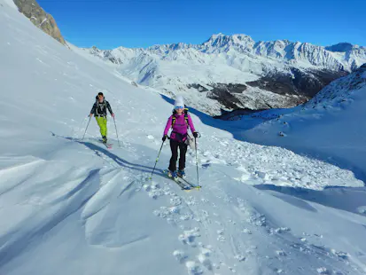 Grand Saint Bernard pass ski touring